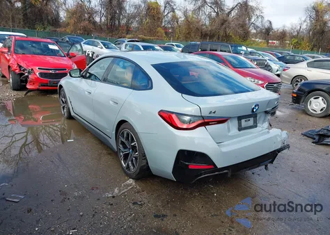 2024 BMW I4 Gran Coupe M50 z USA, uszkodzony, nr VIN WBY33AW08RFT02632